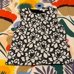 Diane von Furstenberg (DVF) Black & White Floral Top
